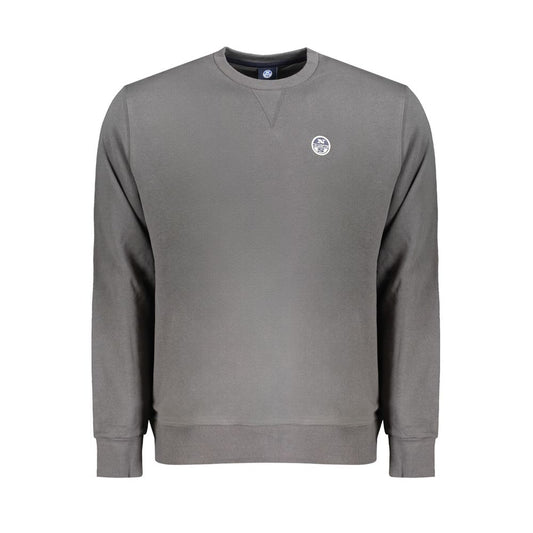 Sweatshirt by North Sails for men in cotton gray showcases a slouchy chic silhouette, artfully detailed with a slouchy chic crew neckline and long-sleeve for a slouchy chic finish.