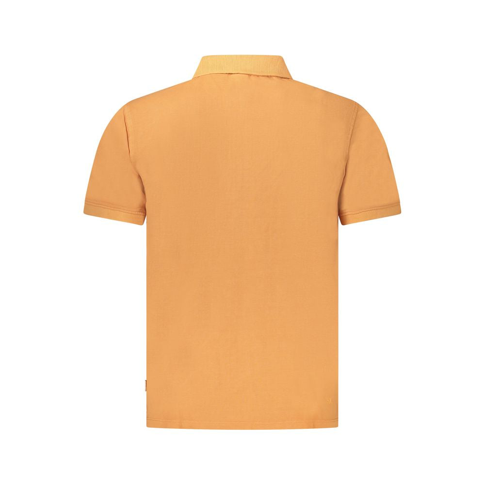 Polo Shirt by Pepe Jeans for men in cotton orange & signature presents a crisp silhouette, artfully detailed with a crisp and crisp .