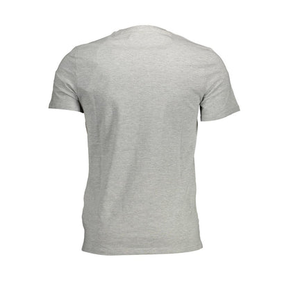 Guess Jeans Men's Slim Short-Sleeve V Neck Organic Cotton & Viscose T-Shirt - Brown Gray