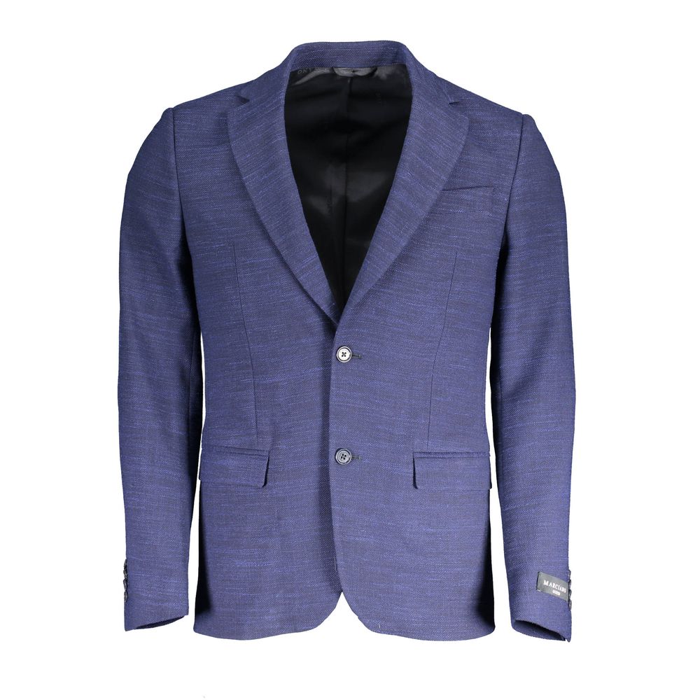 Jacket by Marciano by Guess for women in polyester blue showcases a contemporary silhouette, detailed with a contemporary and premium pockets for a sophisticated finish.