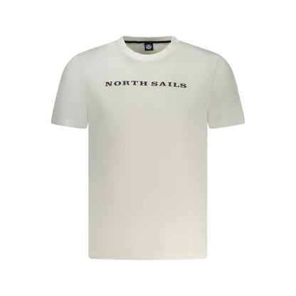 T-Shirt by North Sails for men in cotton white & print showcases a chic silhouette, artfully detailed with a chic crew neckline and for a chic finish.