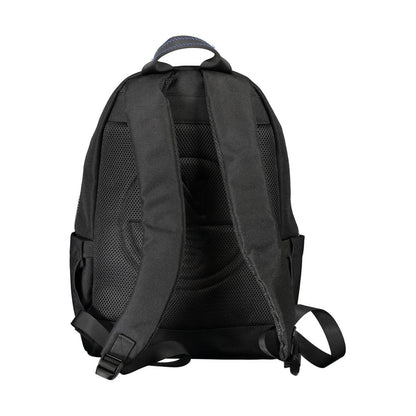 Backpack by North Sails for men in polyester black features an stately silhouette from the Polyester Backpack range, with a secure zipper, ample built-in-compartments, document-holder & laptop-compartment, and versatile backpack-strap & adjustable-strap.