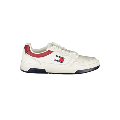Sneakers by Tommy Hilfiger for men in polyethylene polyester leather white & print features a sumptuous design, perfectly showcasing the sumptuous fashion style of this Men's Fashion Polyethylene Polyester Leather Sneakers.