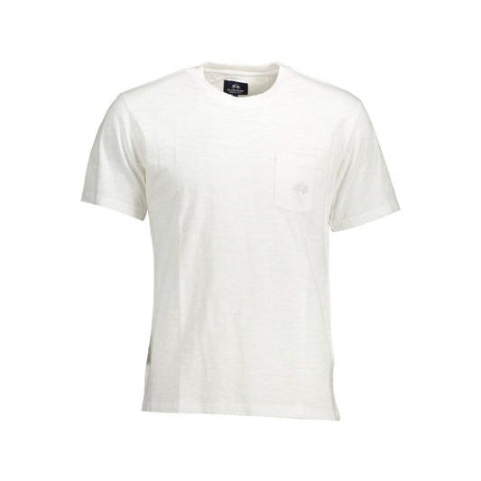 T-Shirt by La Martina for men in cotton white & signature showcases a dramatic silhouette, elegantly detailed with a dramatic and short-sleeve for a truly dramatic finish.