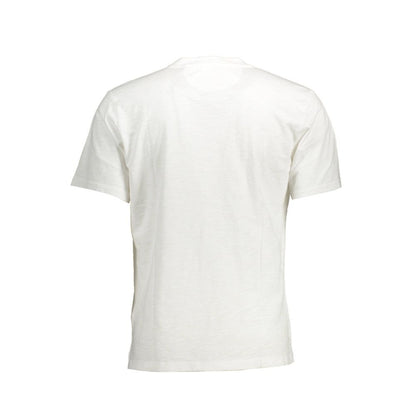 T-Shirt by La Martina for men in cotton white & signature showcases a fashionable silhouette, elegantly detailed with a fashionable and for a sophisticated, high-fashion look.