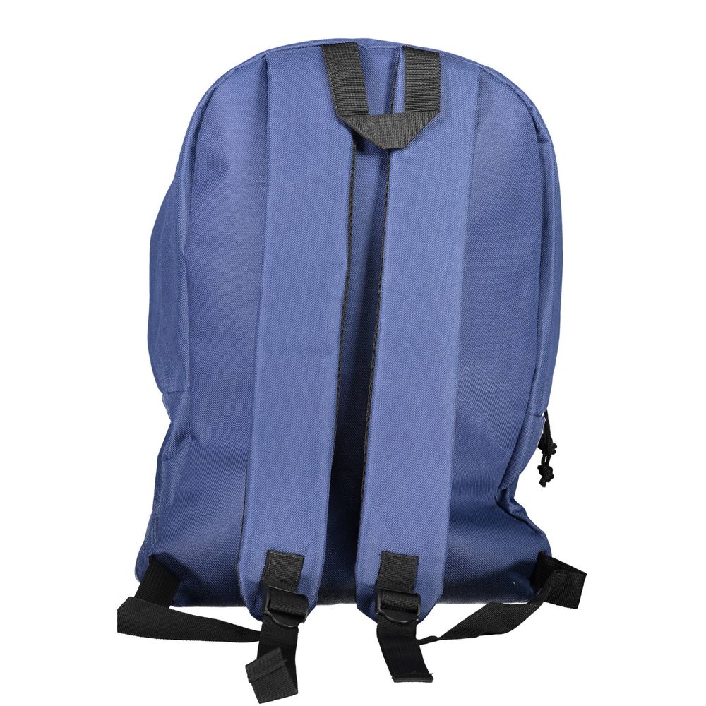 Backpack by Norway 1963 for men in polyester blue showcases an architectural Polyester Backpack design, featuring a secure zipper, ample external-pockets, and architectural handle, backpack-strap & adjustable-strap for a sophisticated look.