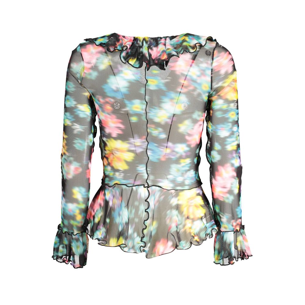 T-Shirt by Desigual for women in stretch modacrylic polyester black features an on trend silhouette, perfectly showcasing a on trend and for an elevated aesthetic.