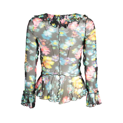 T-Shirt by Desigual for women in stretch modacrylic polyester black features an on trend silhouette, perfectly showcasing a on trend and for an elevated aesthetic.