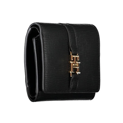 Cardholder Wallet by Tommy Hilfiger for women in polyethylene black presents a refined silhouette, artfully capturing the essence of the Polyethylene Cardholder Wallet design with sophisticated card-organization coin-purse for a refined look.