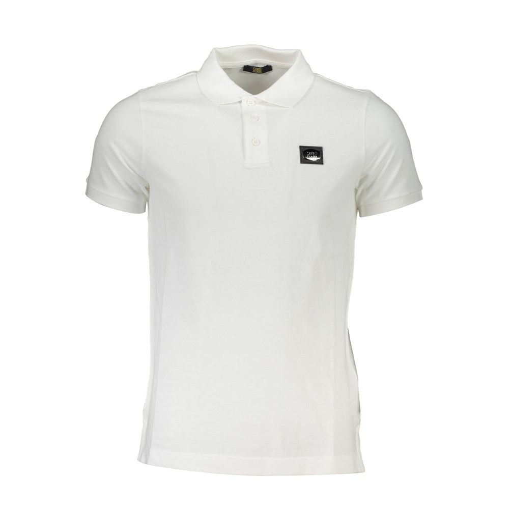 This Polo Shirt by Cavalli Class for men in cotton white presents a flawless silhouette, showcasing flawless detailing and a refined for a truly flawless aesthetic.