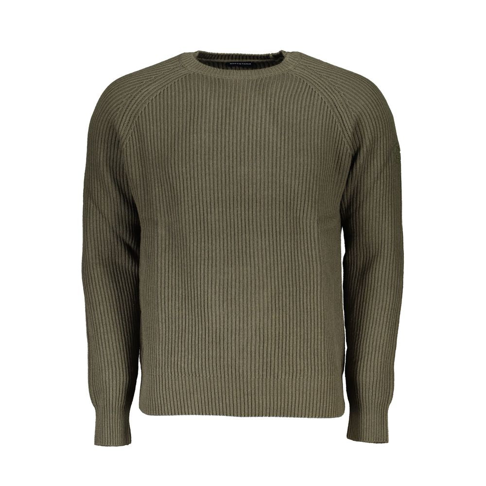 Sweater by North Sails for men in cotton green showcases an masterful silhouette, artfully detailed with a masterful crew neckline and for a sophisticated, premium finish.