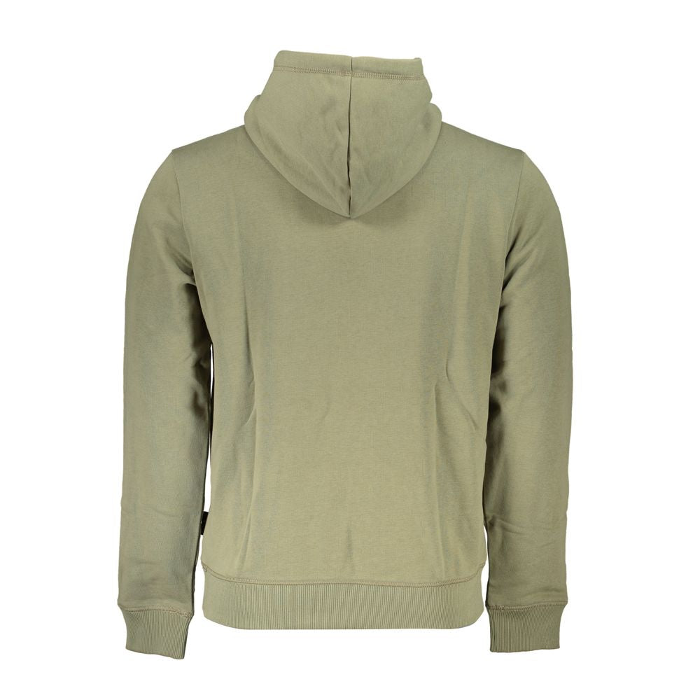 Hooded Sweatshirt Sweater by Napapijri for men in cotton polyester green showcases a discreet silhouette, finished with a discreet and for a discreet look.