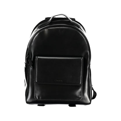 Backpack by Calvin Klein for men in polyester & polyethylene black features an stately silhouette from the Polyester & Polyethylene Backpack range, with a secure zipper, ample built-in-compartments, external-pockets, internal-pockets & laptop-compartment, and versatile backpack-strap, adjustable-strap & handle.