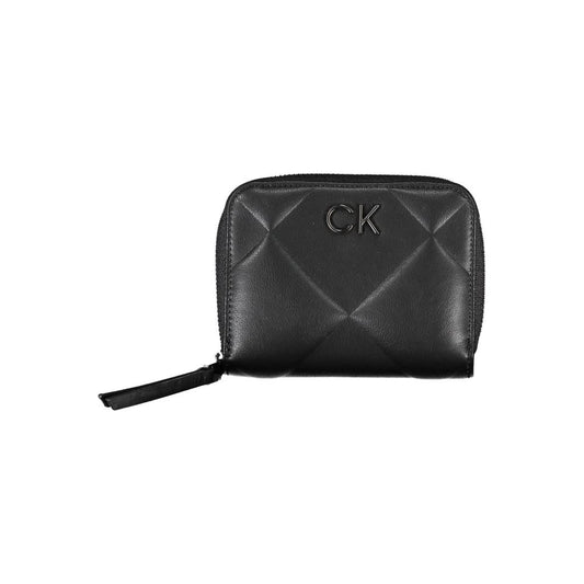Cardholder Wallet by Calvin Klein for women in polyester & polyethylene black showcases a discerning silhouette, artfully capturing the essence of Polyester & Polyethylene Cardholder Wallet with its functional card-organization rfid-protection coin-purse.