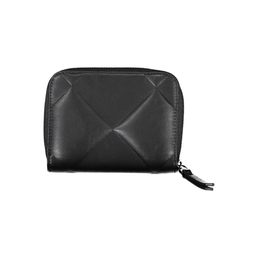 Cardholder Wallet by Calvin Klein for women in polyester & polyethylene black showcases a refined silhouette, artfully capturing the essence of the refined Polyester & Polyethylene Cardholder Wallet design with functional card-organization rfid-protection coin-purse.