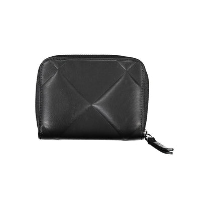 Cardholder Wallet by Calvin Klein for women in polyester & polyethylene black showcases a refined silhouette, artfully capturing the essence of the refined Polyester & Polyethylene Cardholder Wallet design with functional card-organization rfid-protection coin-purse.