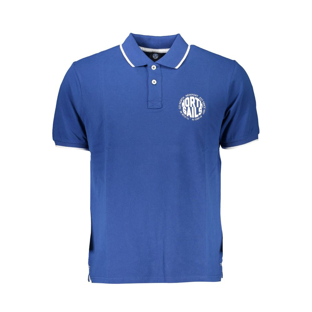 Polo Shirt by North Sails for men in cotton blue & print showcases a enviable silhouette, featuring a refined and for a enviable finish.