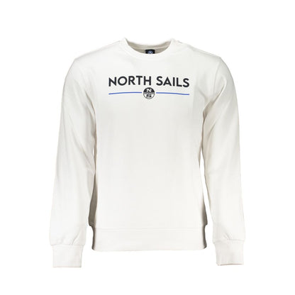Sweatshirt by North Sails for men in cotton white & print features an exquisite silhouette, showcasing and crew neckline details for a exquisite look.