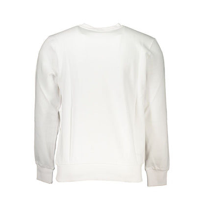 Sweatshirt by North Sails for men in cotton white & print features an provocated silhouette, detailed with a provocated and a refined for a sophisticated aesthetic.