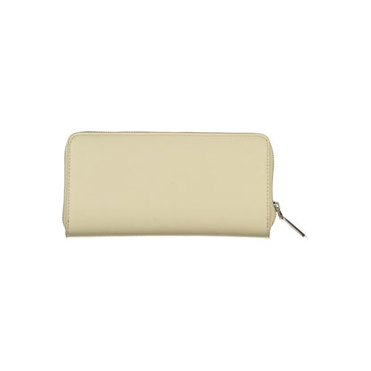 Cardholder Wallet by Calvin Klein for women in polyester & polyethylene beige presents a architectural silhouette from the Polyester & Polyethylene Cardholder Wallet collection, showcasing architectural card-organization rfid-protection coin-purse for a architectural finish.