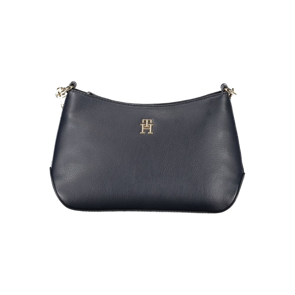 Shoulder Handbag by Tommy Hilfiger for women in polyester blue & signature features a exquisite silhouette, showcasing a secure zipper and exquisite internal-pockets with versatile shoulder-strap & adjustable-strap for a exquisite finish.