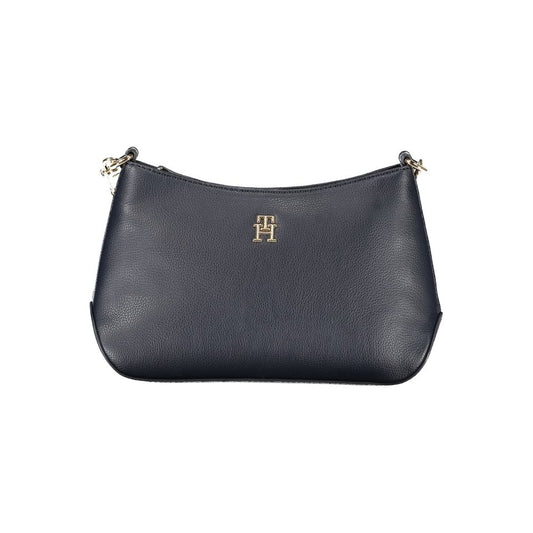 Shoulder Handbag by Tommy Hilfiger for women in polyester blue & signature features a exquisite silhouette, showcasing a secure zipper and exquisite internal-pockets with versatile shoulder-strap & adjustable-strap for a exquisite finish.