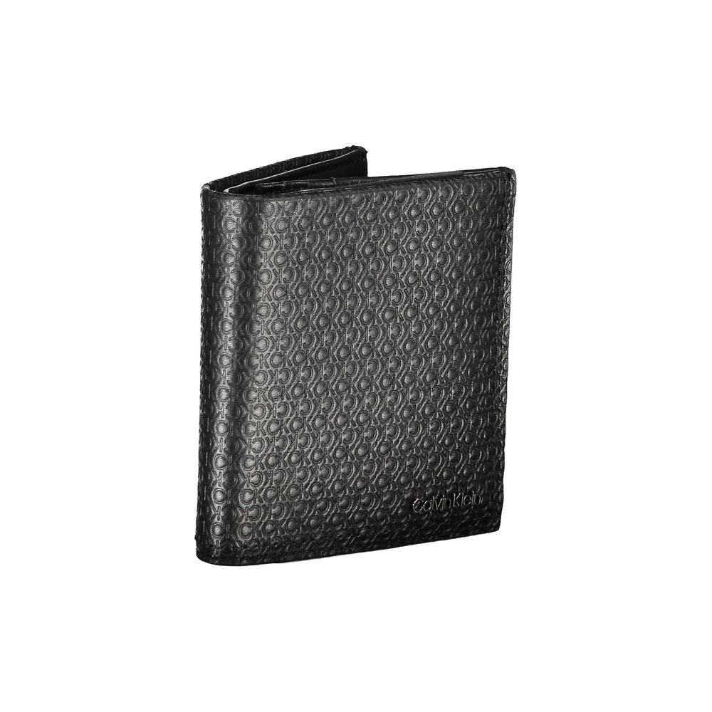 Cardholder Wallet by Calvin Klein for men in leather black showcases a refined silhouette, artfully detailed with the signature style of the Leather Cardholder Wallet and functional card-organization rfid-protection coin-purse.