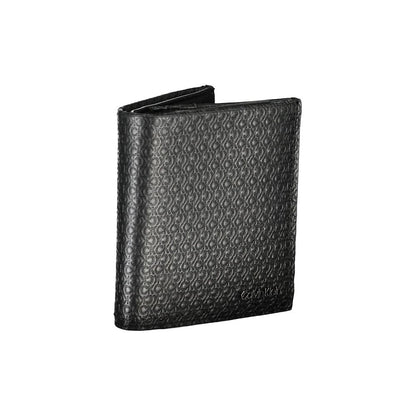 Cardholder Wallet by Calvin Klein for men in leather black showcases a refined silhouette, artfully detailed with the signature style of the Leather Cardholder Wallet and functional card-organization rfid-protection coin-purse.