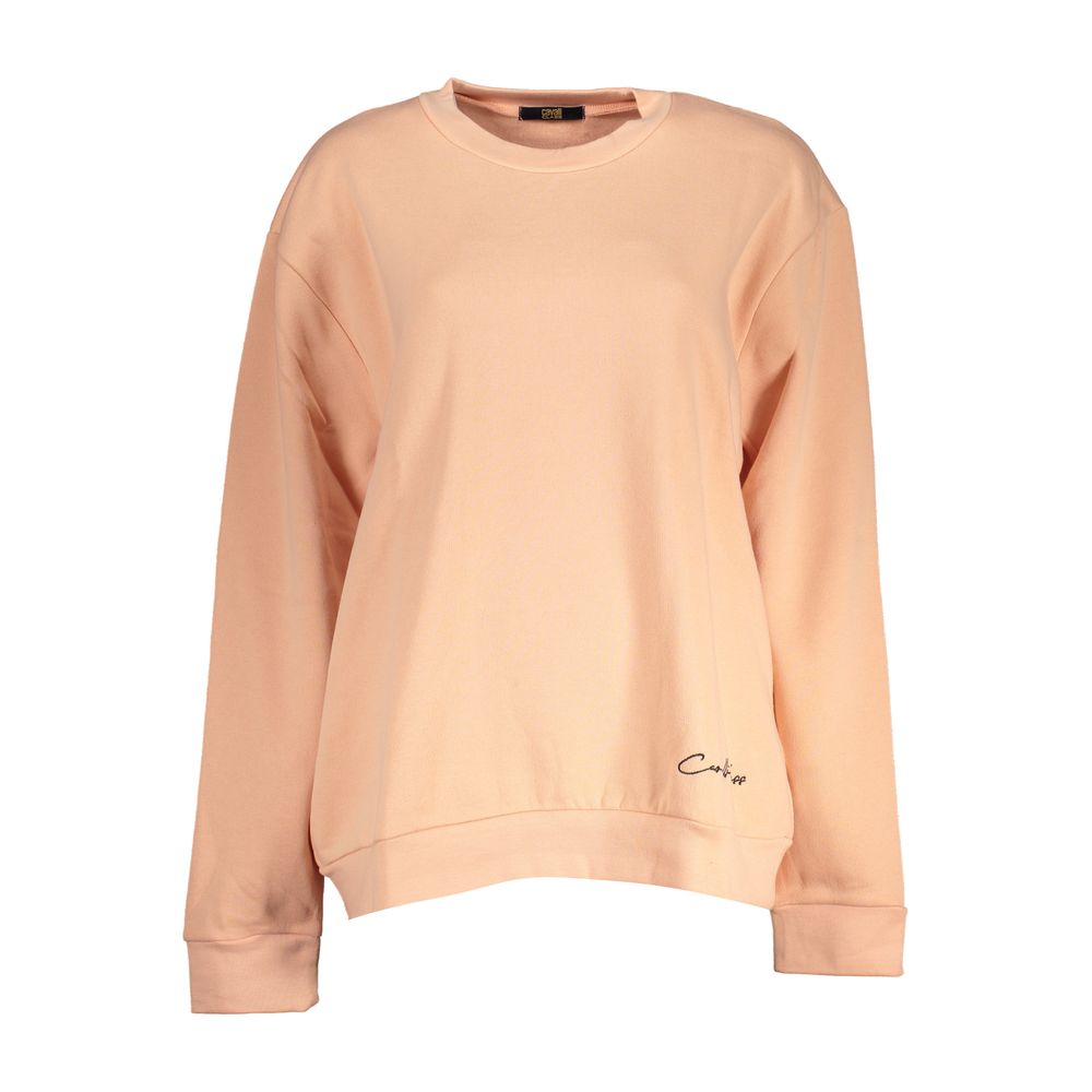 Sweatshirt by Cavalli Class for women in cotton polyester pink & signature features an magnificent silhouette, showcasing a sophisticated and detail for a truly magnificent finish.