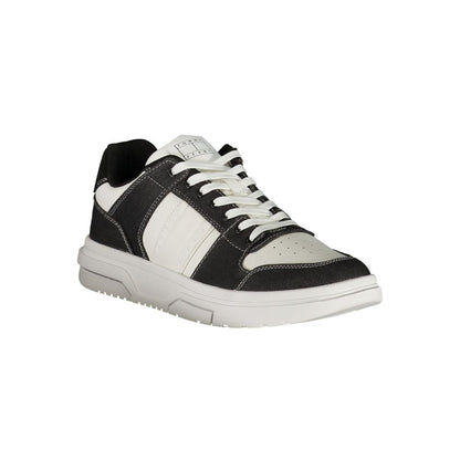Sneakers by Tommy Hilfiger for men in polyester black features an sumptuous design from the Men's Fashion Polyester Sneakers collection, highlighting a sumptuous fashion style for a premium, high-fashion look.