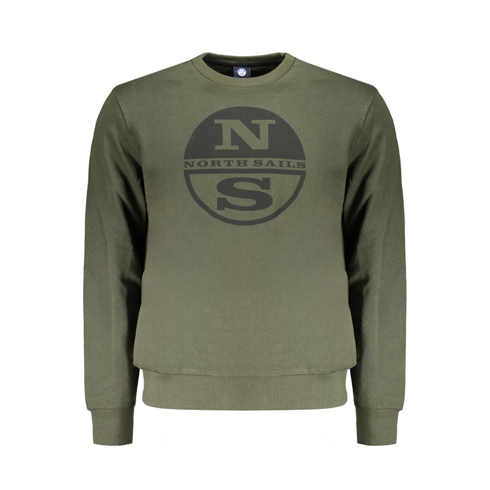 Sweatshirt by North Sails for men in cotton green & print features an enviable silhouette, showcasing a premium long-sleeve and refined for a truly enviable finish.