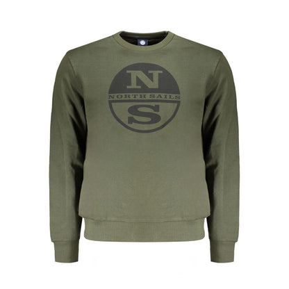 Sweatshirt by North Sails for men in cotton green & print features an enviable silhouette, showcasing a premium long-sleeve and refined for a truly enviable finish.