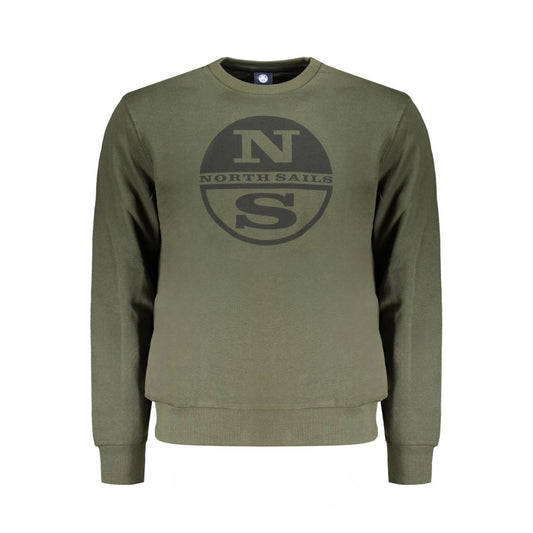 Sweatshirt by North Sails for men in cotton green & print features an enviable silhouette, showcasing a premium long-sleeve and refined for a truly enviable finish.