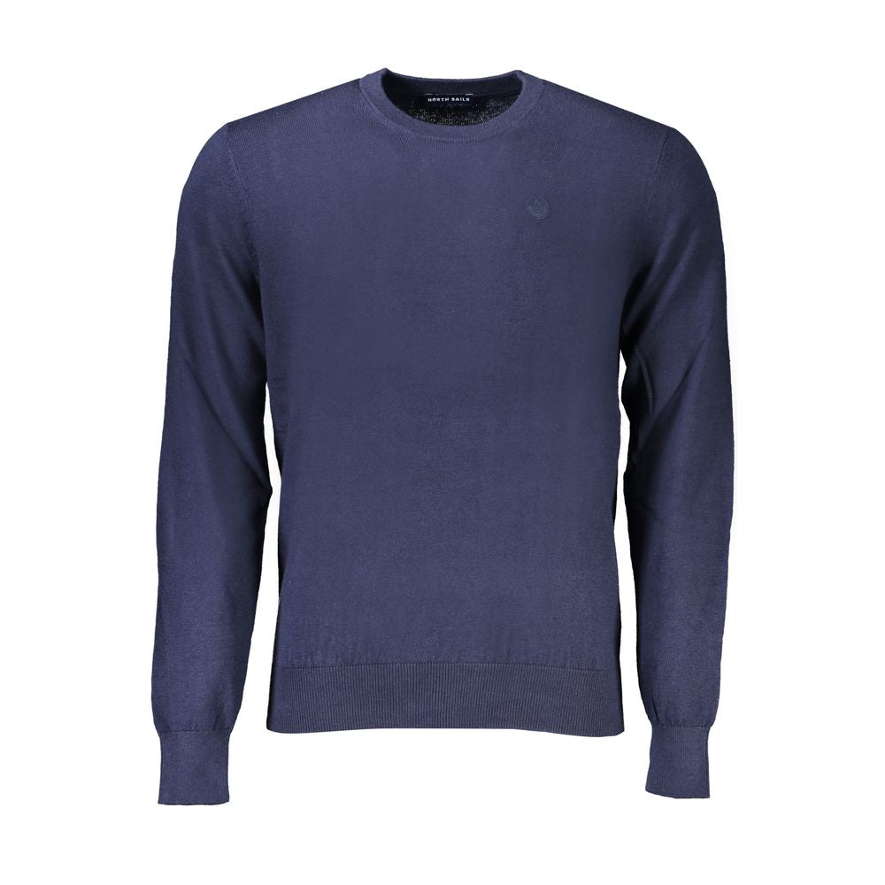 Sweatshirt by North Sails for men in wool cotton blue features an enviable silhouette, showcasing a premium long-sleeve and refined crew neckline for a truly enviable finish.