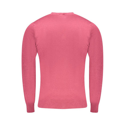 Sweater by Cavalli Class for men in polyamide polyester viscose red showcases a sumptuous silhouette, artfully finished with a sumptuous and for a sophisticated, sumptuous look.