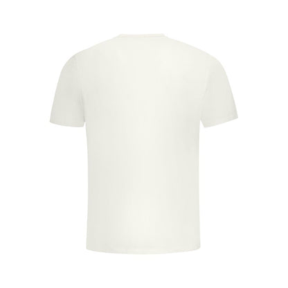 T-Shirt by North Sails for men in cotton white & print showcases a unassuming silhouette, artfully detailed with a refined crew neckline and unassuming for a sophisticated, contemporary look.