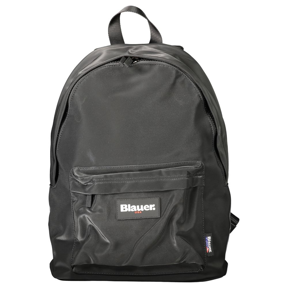 Backpack by Blauer for men in polyester black presents a stately Polyester Backpack design, showcasing a secure zipper with ample external-pockets & laptop-compartment and versatile backpack-strap, adjustable-strap & handle for a stately finish.