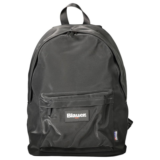 Backpack by Blauer for men in polyester black presents a stately Polyester Backpack design, showcasing a secure zipper with ample external-pockets & laptop-compartment and versatile backpack-strap, adjustable-strap & handle for a stately finish.