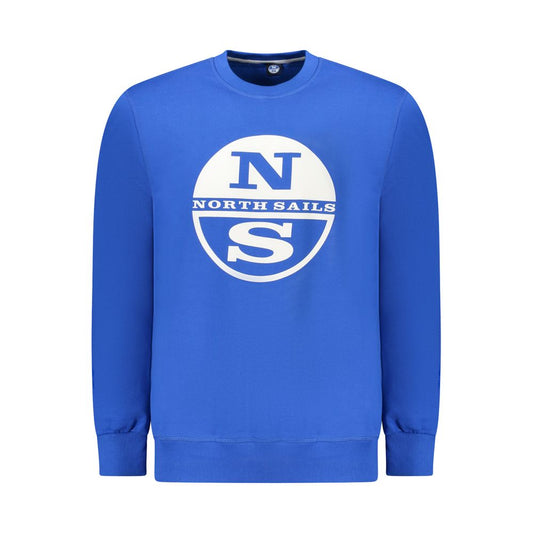 Sweatshirt by North Sails for men in cotton blue features a unrivaled silhouette with a refined crew neckline and unrivaled long-sleeve detailing for a sophisticated look.