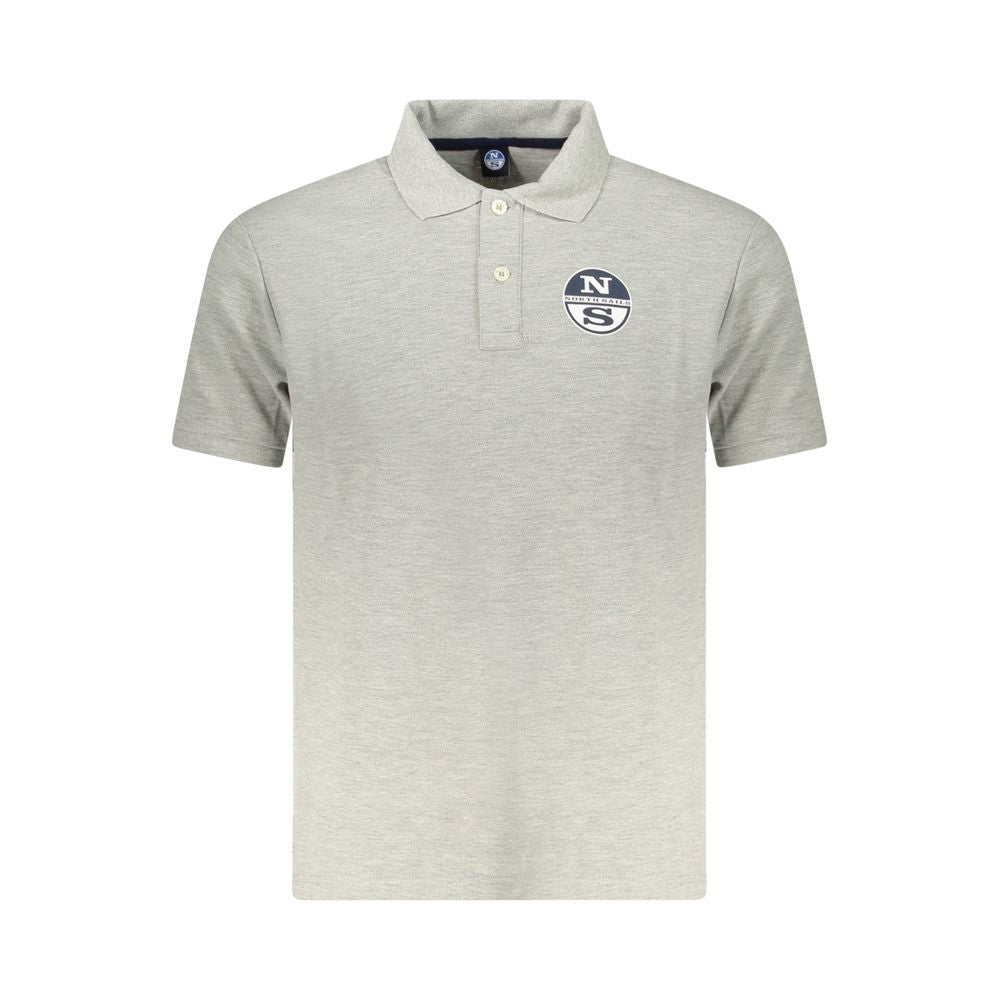 Polo Shirt by North Sails for men in cotton polyester gray & print features a eye catching silhouette, showcasing a refined and for a eye catching finish.