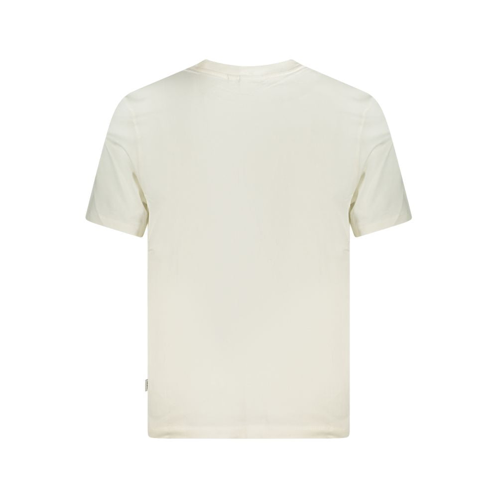 T-Shirt by Pepe Jeans for men in cotton white & print features a plush silhouette, showcasing a sophisticated and for a truly plush finish.
