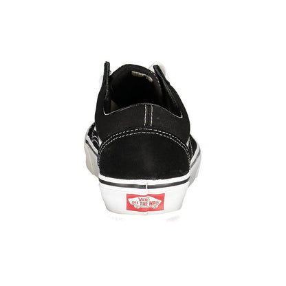 Sneakers by Vans for men in polyester polyethylene leather black, signature & striped features an opulent silhouette from the Men's Skater Polyester Polyethylene Leather Sneakers collection, showcasing a signature skater style with an opulent finish.
