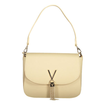 Handbag by Mario Valentino for women in polyethylene beige features a refined silhouette, showcasing a secure zipper & magnetic, organized external-pockets & cardholder, and versatile detachable-strap & handle for a refined finish.
