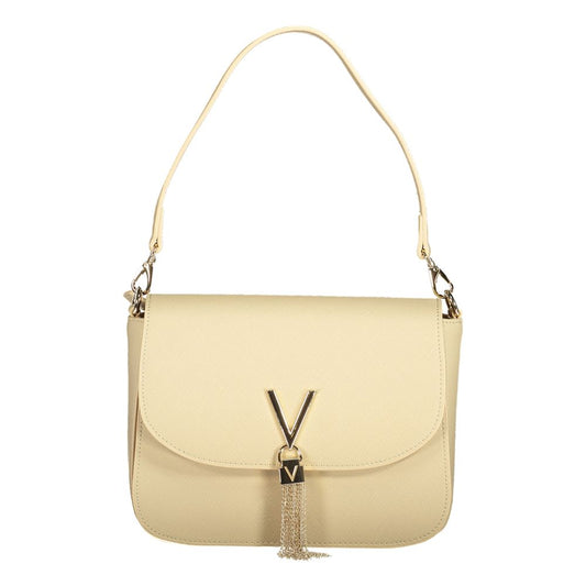 Handbag by Mario Valentino for women in polyethylene beige features a refined silhouette, showcasing a secure zipper & magnetic, organized external-pockets & cardholder, and versatile detachable-strap & handle for a refined finish.