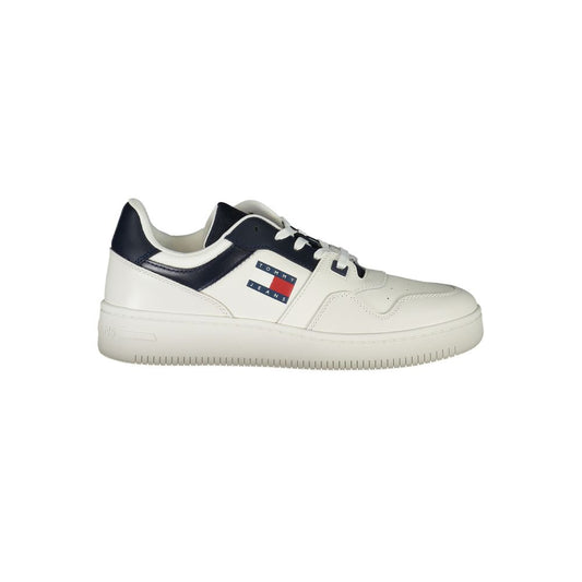 Sneakers by Tommy Hilfiger for men in polyester polyethylene leather blue features a sumptuous design, perfectly showcasing the sumptuous fashion style of this Men's Fashion Polyester Polyethylene Leather Sneakers.