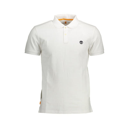 Polo Shirt by Timberland for men in cotton white showcases a enviable silhouette, featuring a refined and short-sleeve for a enviable finish.