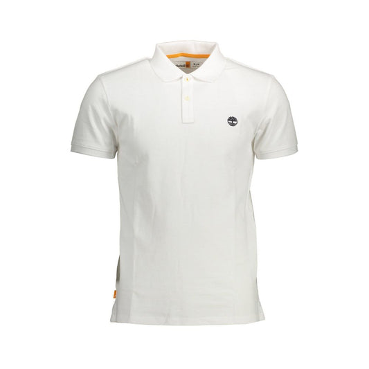 Polo Shirt by Timberland for men in cotton white showcases a enviable silhouette, featuring a refined and short-sleeve for a enviable finish.