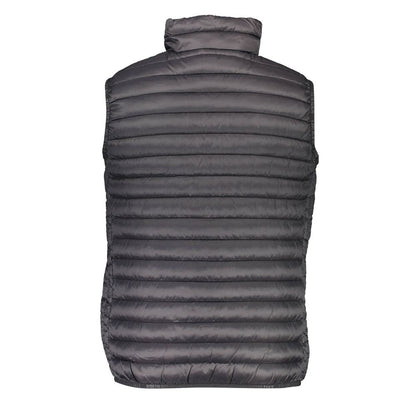 Vest by North Sails for men in polyamide black features a stylish silhouette, showcasing distinct pockets and a refined for a truly stylish finish.