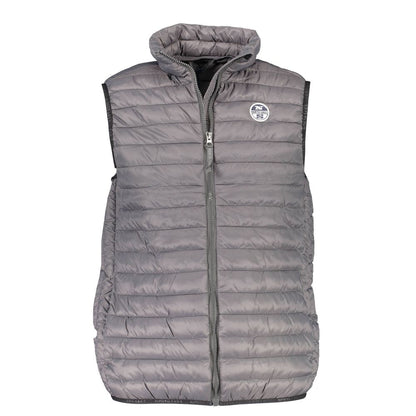 Vest by North Sails for men in polyamide brown, gray & signature features a stylish silhouette, showcasing distinct pockets and a refined for a truly stylish finish.