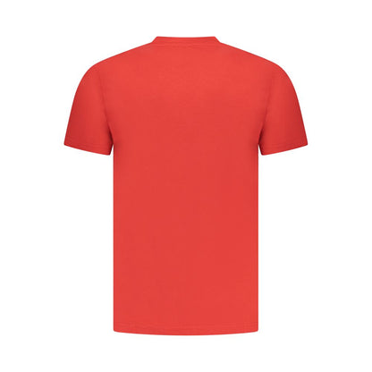 T-Shirt by Cavalli Class for men in cotton red & print showcases a chic silhouette, artfully detailed with a chic and for a chic finish.